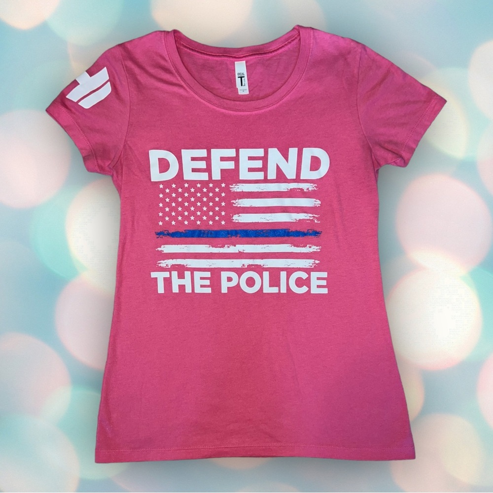 Hodge Twins “Defend The Police” Women’s Tee Shirt Top Size M